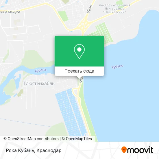 Карта Река Кубань