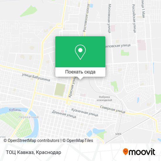 Карта ТОЦ  Кавказ