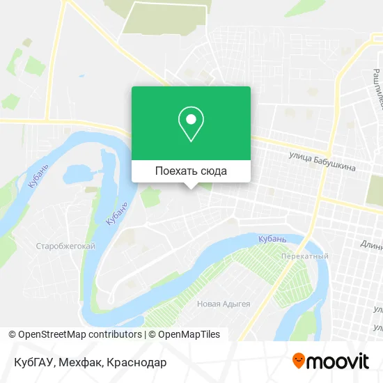 Карта КубГАУ, Мехфак