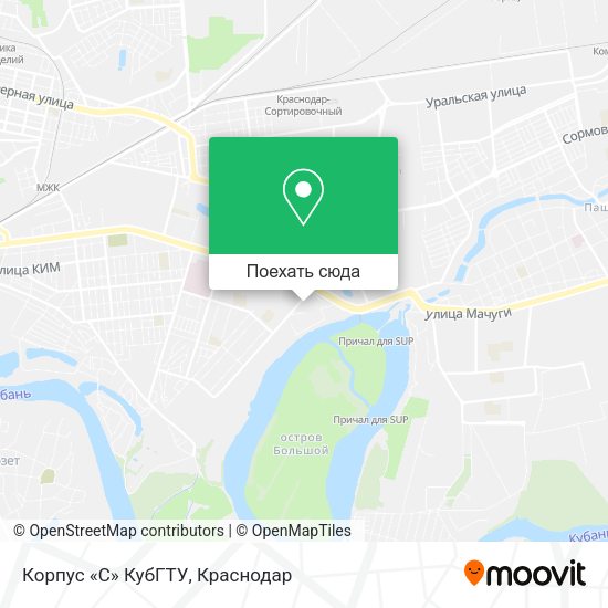 Карта Корпус «С» КубГТУ