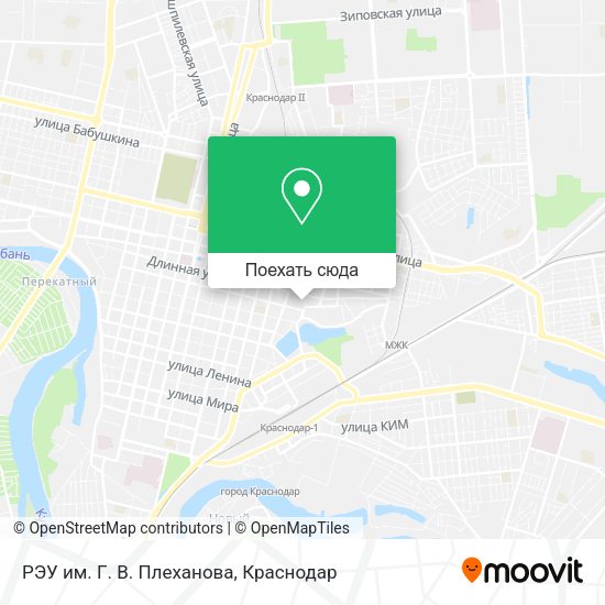 Карта РЭУ им. Г. В. Плеханова