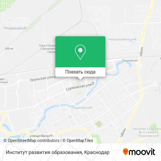 Карта Институт развития образования