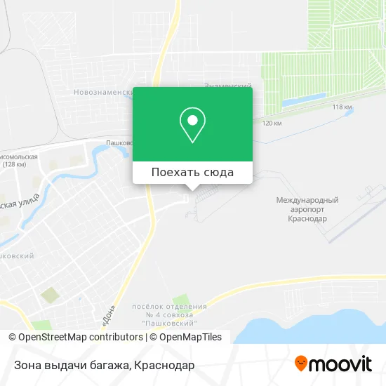 Карта Зона выдачи багажа