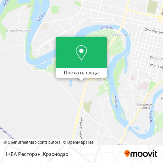 Карта IKEA Ресторан