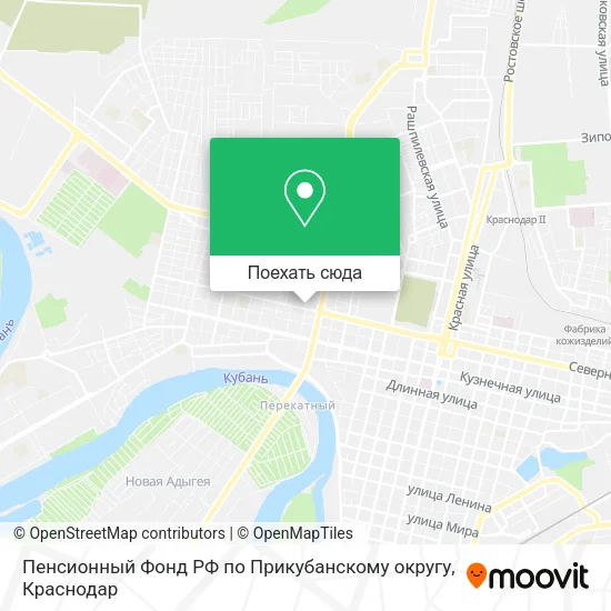Карта Пенсионный Фонд РФ по Прикубанскому округу