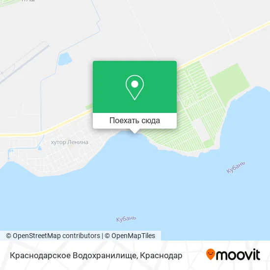 Карта Краснодарское Водохранилище
