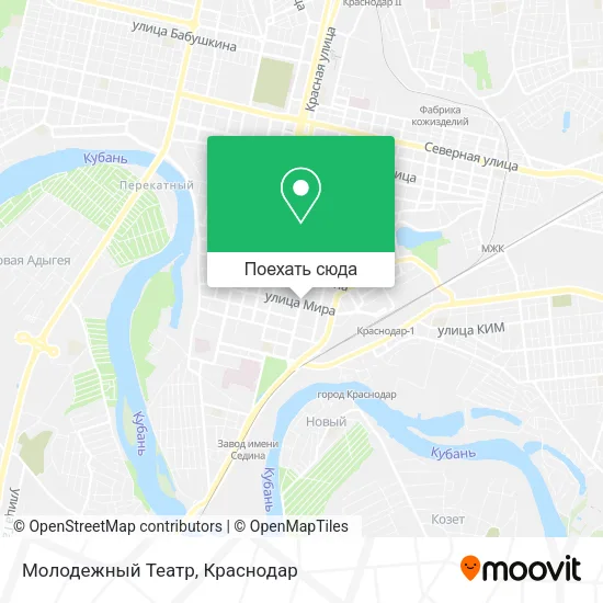 Карта Молодежный Театр