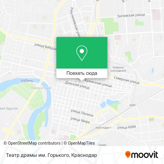 Карта Театр драмы им. Горького