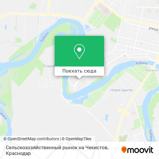 Карта Сельскохозяйственный рынок на Чекистов
