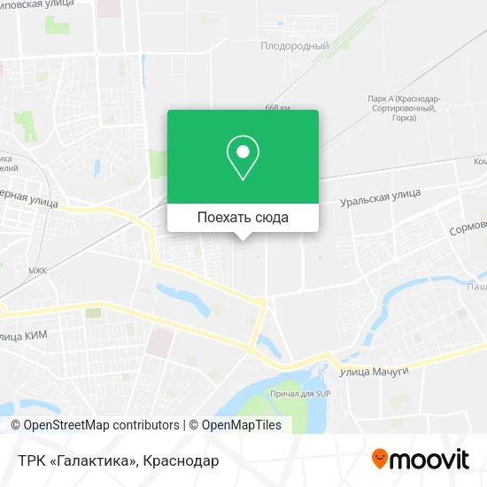 Карта ТРК «Галактика»
