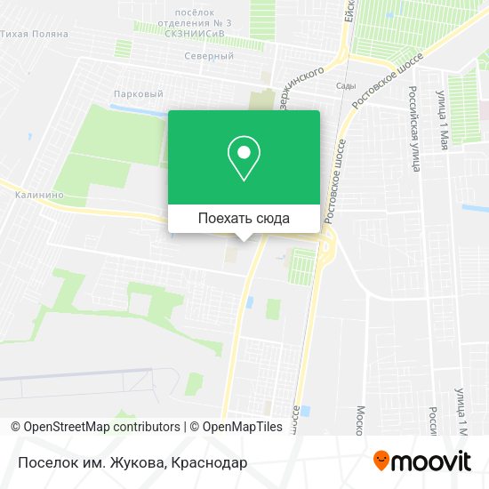 Карта Поселок им. Жукова