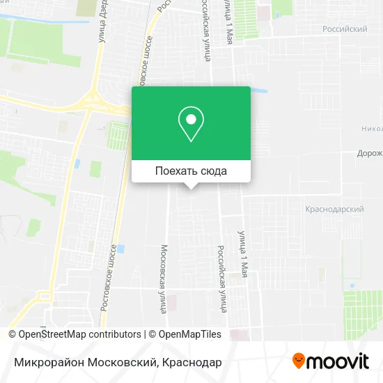 Карта Микрорайон  Московский