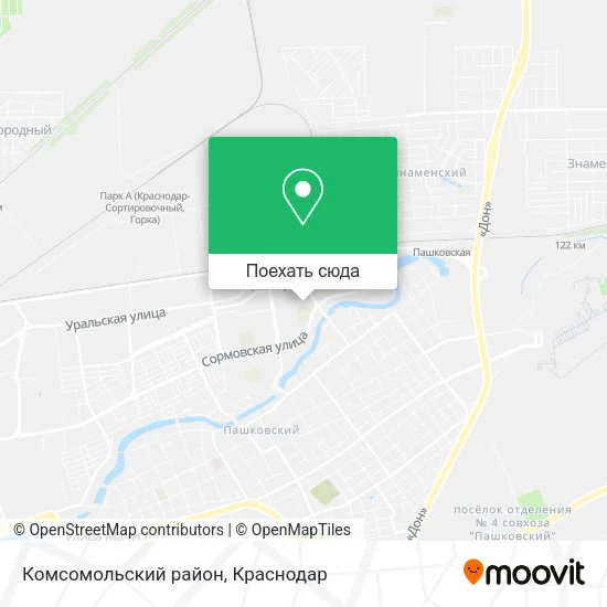 Карта Комсомольский район