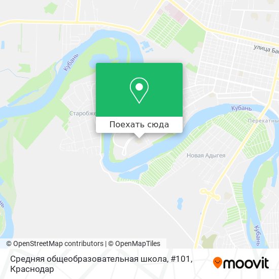 Карта Средняя общеобразовательная школа, #101