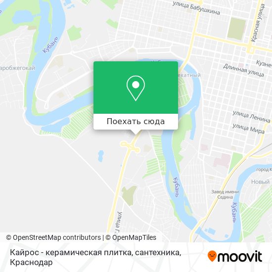 Карта Кайрос - керамическая плитка, сантехника