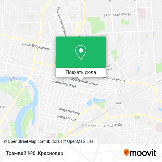 Карта Трамвай №8