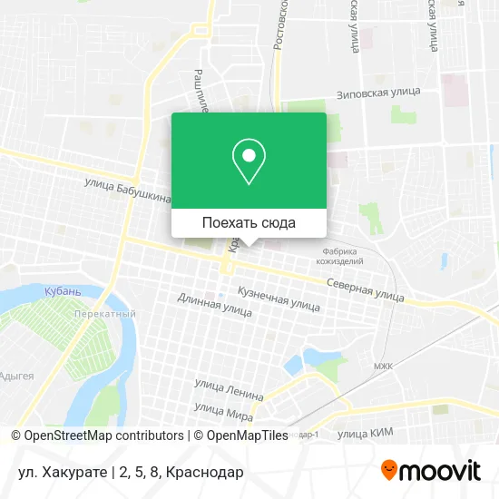 Карта ул. Хакурате | 2, 5, 8