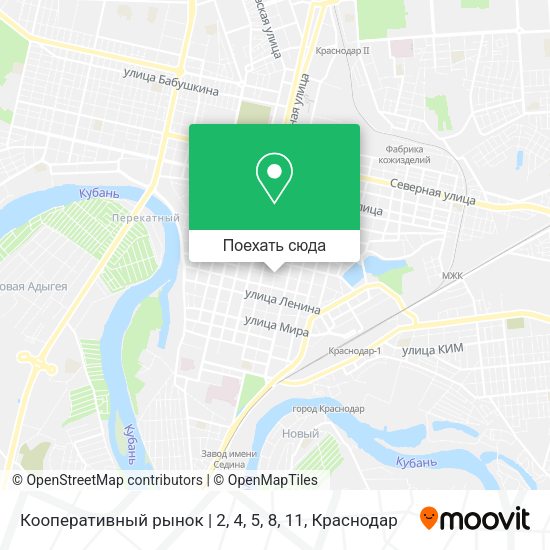 Карта Кооперативный рынок | 2, 4, 5, 8, 11