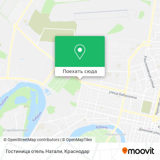 Карта Гостиница отель  Натали