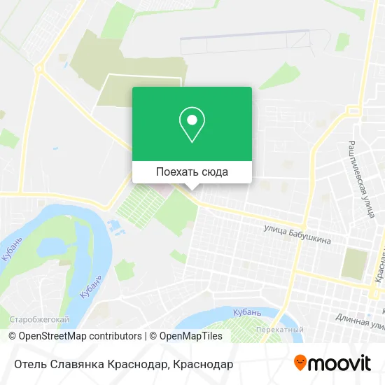Карта Отель Славянка Краснодар