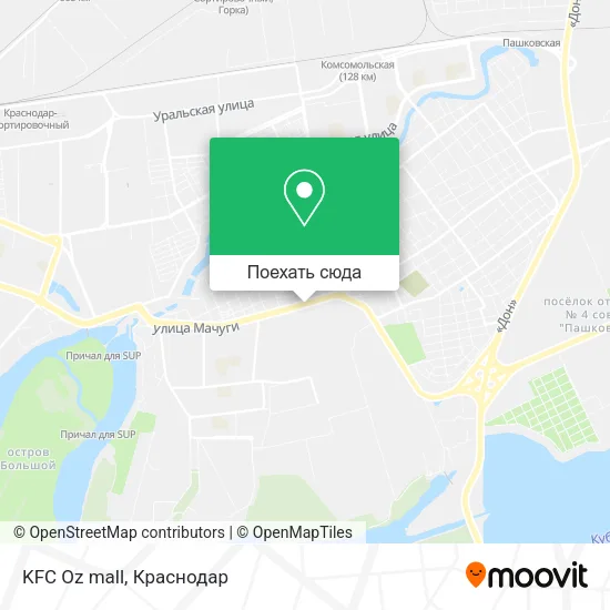 Карта KFC Oz mall