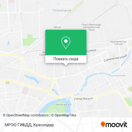 Карта МРЭО ГИБДД