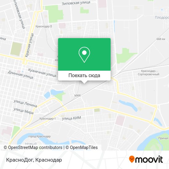 Карта КрасноДог