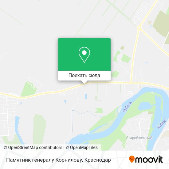 Карта Памятник генералу Корнилову