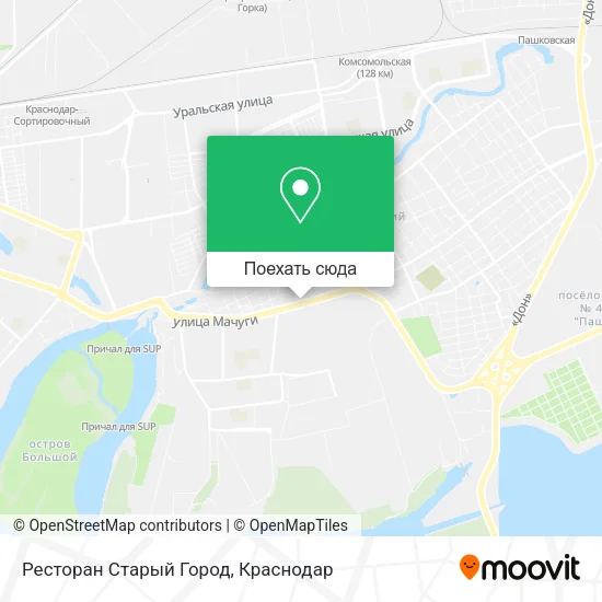 Карта Ресторан  Старый Город