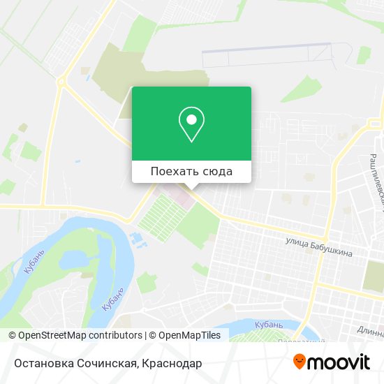 Карта Остановка Сочинская