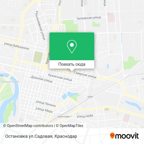 Карта Остановка ул.Садовая
