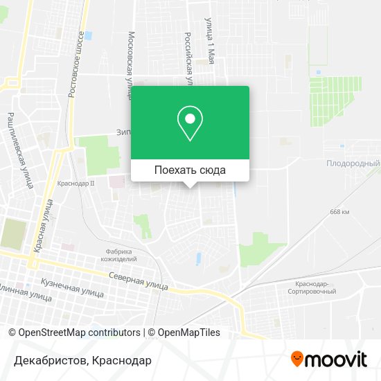 Карта Декабристов