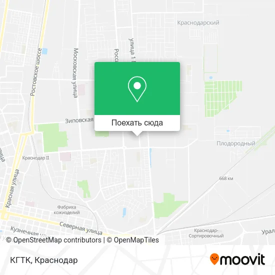 Карта КГТК
