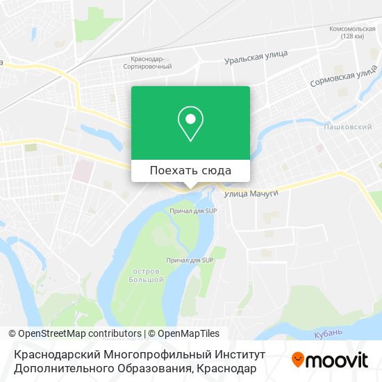 Карта Краснодарский Многопрофильный Институт Дополнительного Образования
