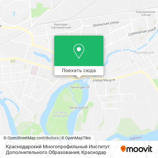 Карта Краснодарский Многопрофильный Институт Дополнительного Образования