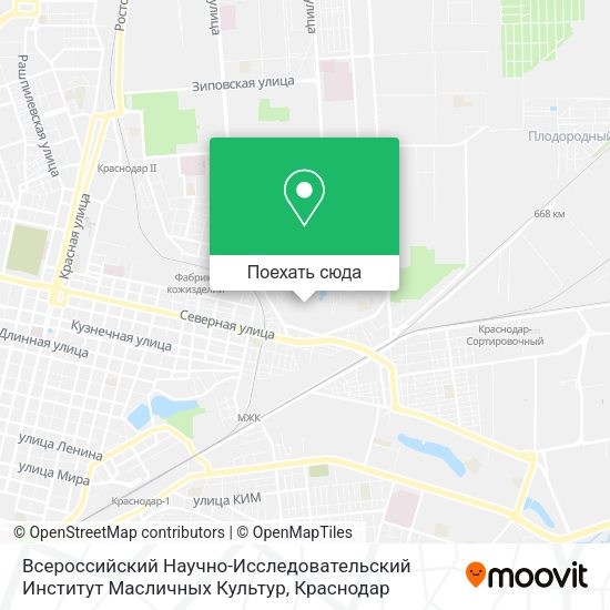 Карта Всероссийский Научно-Исследовательский Институт Масличных Культур