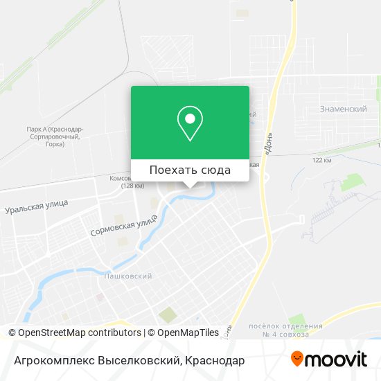 Карта Агрокомплекс Выселковский