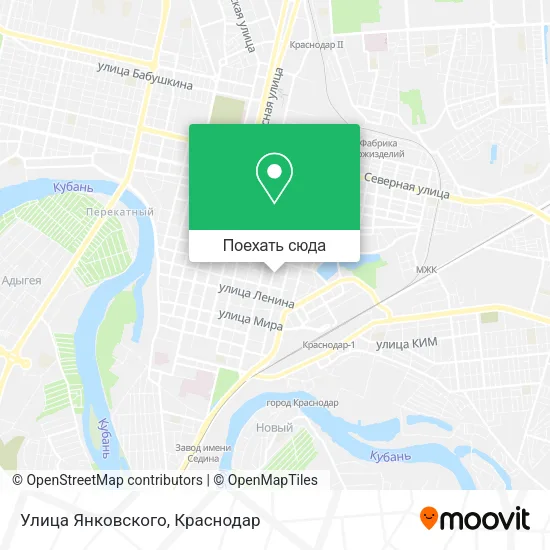 Карта Улица Янковского