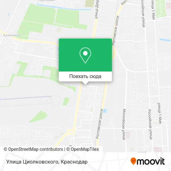 Карта Улица Циолковского