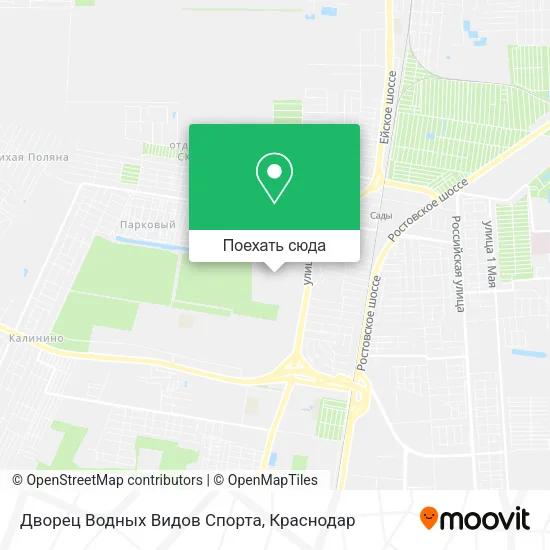 Карта Дворец Водных Видов Спорта
