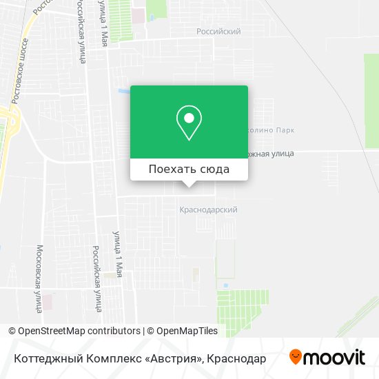 Карта Коттеджный Комплекс «Австрия»