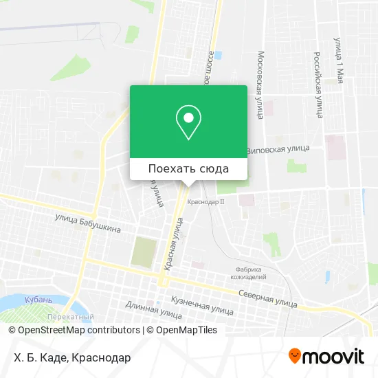 Карта Х. Б. Каде
