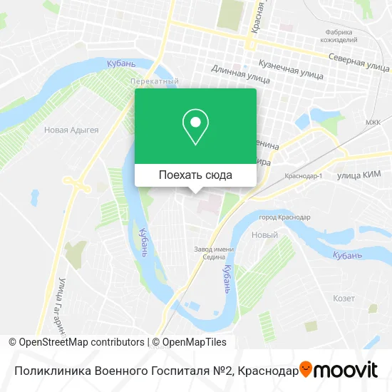 Карта Поликлиника Военного Госпиталя №2