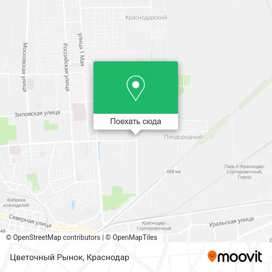 Карта Цветочный Рынок