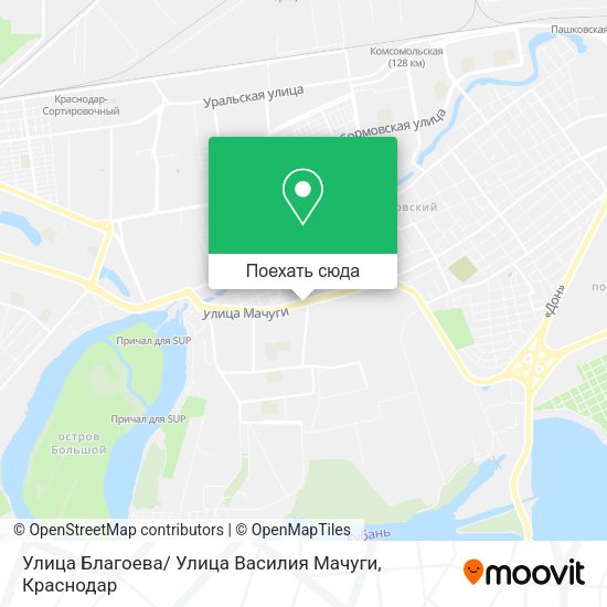 Карта Улица Благоева/ Улица Василия Мачуги