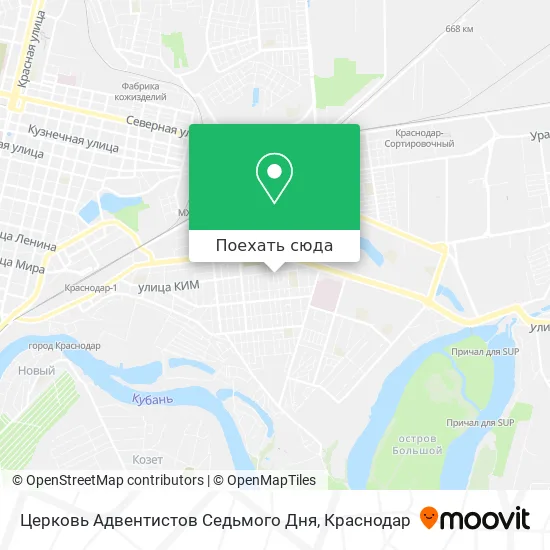 Карта Церковь Адвентистов Седьмого Дня