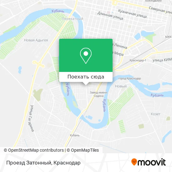 Карта Проезд Затонный