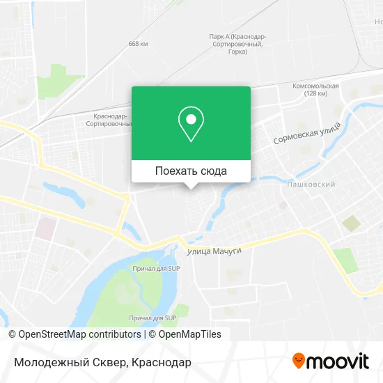 Карта Молодежный Сквер