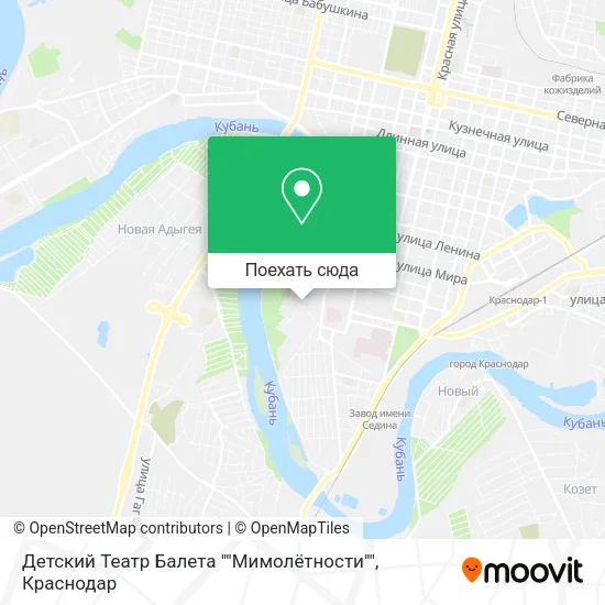 Карта Детский Театр Балета ""Мимолётности""