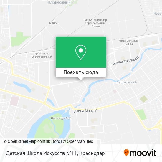 Карта Детская Школа Искусств №11